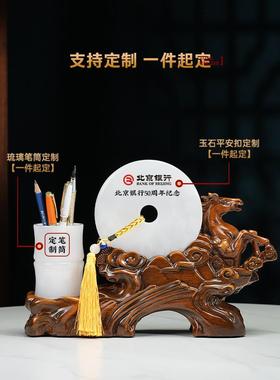 立成BJ202504功和即平扣笔架饰品客厅老板办公室桌业高端装修开商