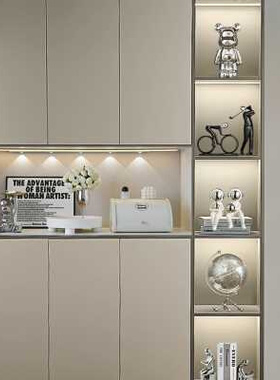 现代简约家居客厅酒柜红酒架摆件轻奢高档装饰品玄关餐边组合套装