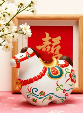 马年爆品泥塑摆件家居生日送礼