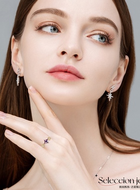 18K金天然紫晶开口戒指&本店所有商品均为天然宝石支持复检