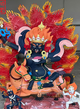 纯铜密宗吉祥天母佛像铸造大型