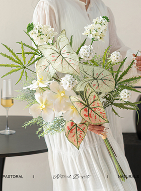 法式轻奢仿真花束手捧花装饰花