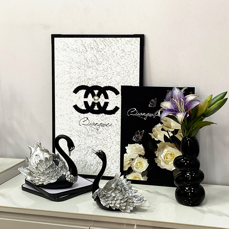 轻奢高级感客厅电视柜玄关餐边柜床头柜斗柜台面装饰画摆画摆件,淘宝优惠券,粉丝福利购,淘宝优惠卷