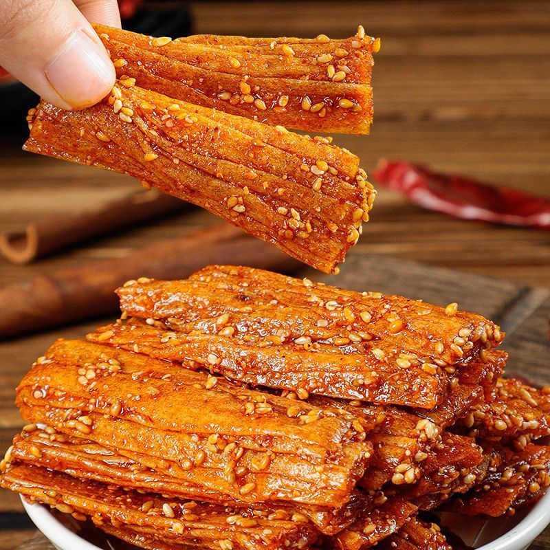 多种辣条混合装儿时麻辣零食素牛筋8090怀旧校园5毛钱辣条多口味 - 图1