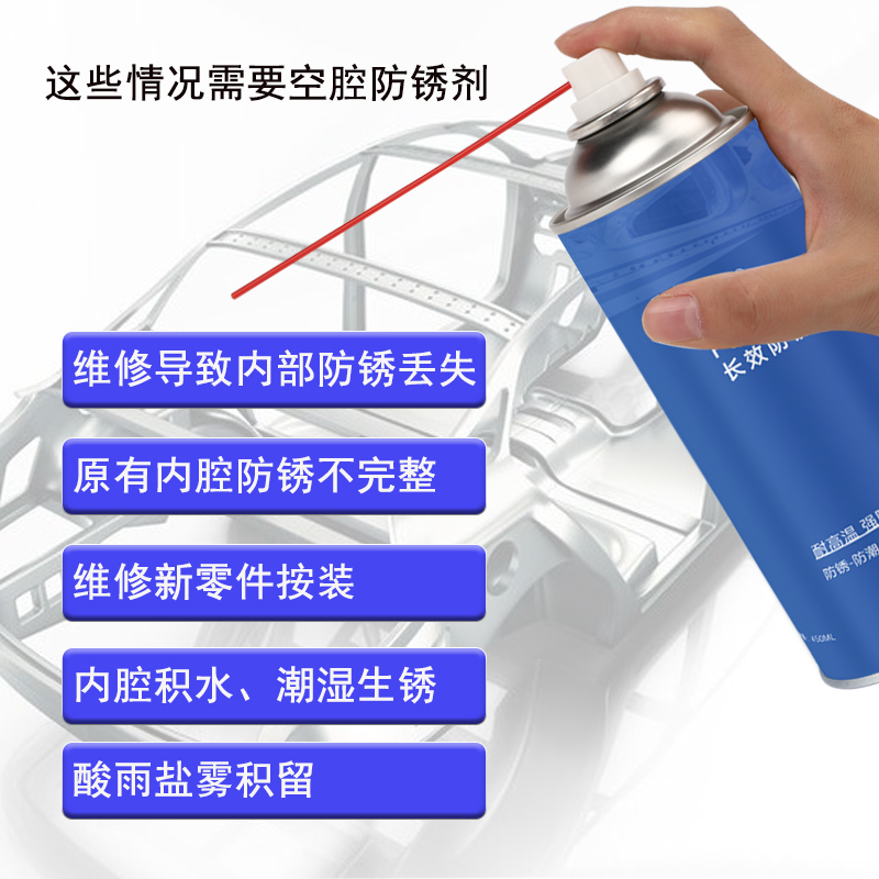 汽车专用防锈剂耐高温Fe515渗透性不粘灰大架车门底盘防腐蚀-图2