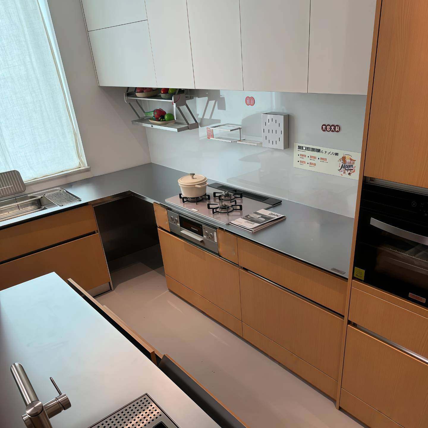 不锈钢橱橱柜定FEO制04不锈钢实厨房心拉篮3厨房柜厨房灶台一体柜,淘宝优惠券,粉丝福利购,淘宝优惠卷