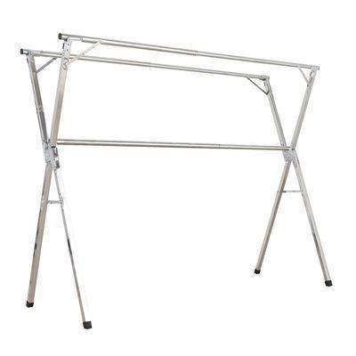 晾衣架落地式折叠伸缩室内外晒衣架双杆阳台挂衣架X型加粗晒衣杆 - 图3