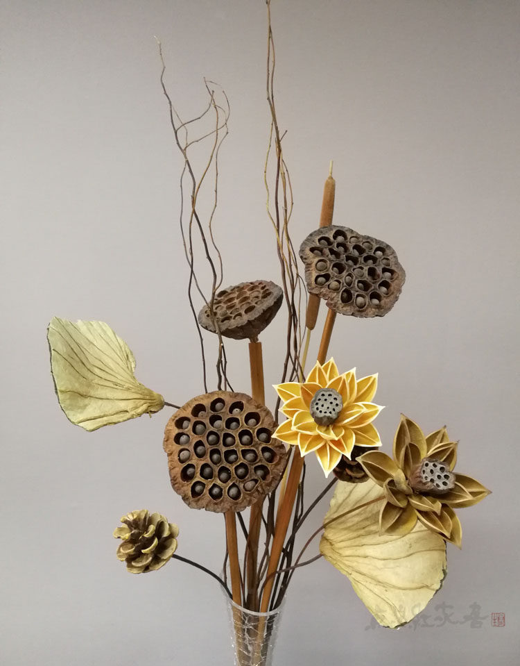 【真杆莲蓬】真杆带莲子干莲蓬原生态落地莲蓬拍摄道具 迎春新品