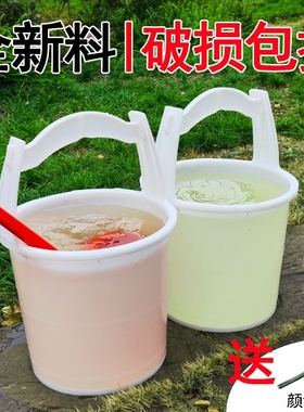 农用浇菜水桶淋菜水桶塑料水桶牛筋手提浇菜加厚大容量圆桶储水桶