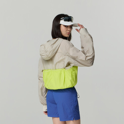 又见高山MetaMount 「行迹」复古拼接半拉链多功能防晒皮肤衣 - 图3