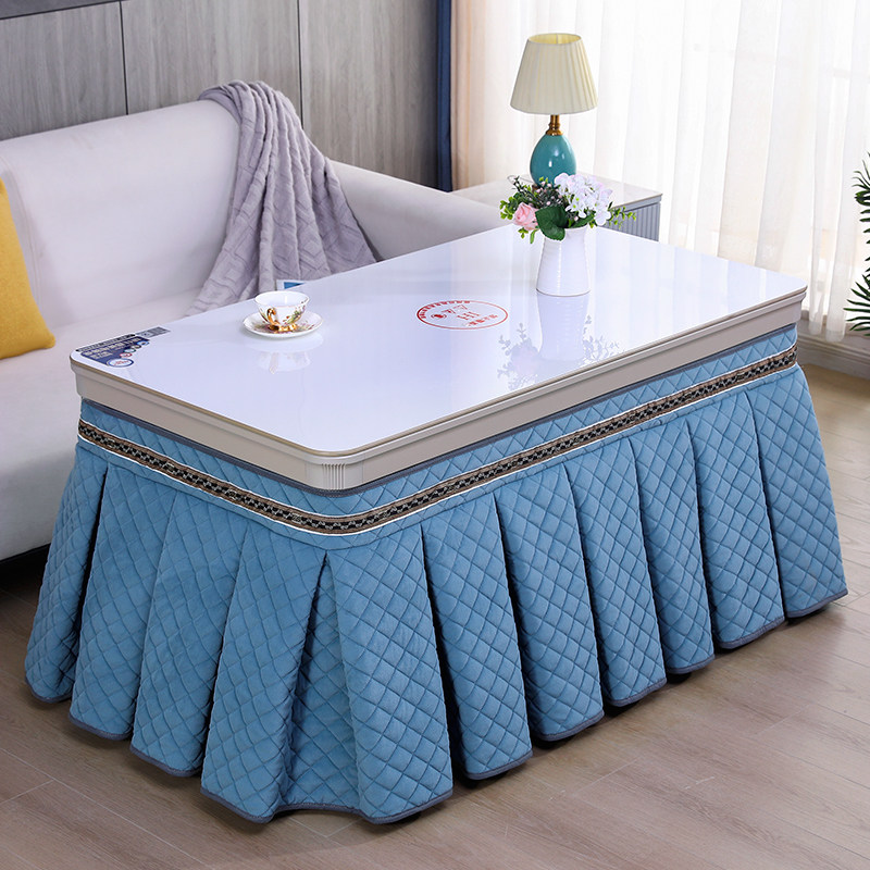 轨道式烤火罩烤火桌子罩套电炉罩长方形加绒加厚夹棉茶几烤火套罩,淘宝优惠券,粉丝福利购,淘宝优惠卷