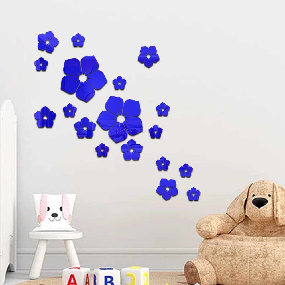 新款直销JM1028  小花亚克力客厅立体墙贴卧室房间装饰贴画电视背,淘宝优惠券,粉丝福利购,淘宝优惠卷