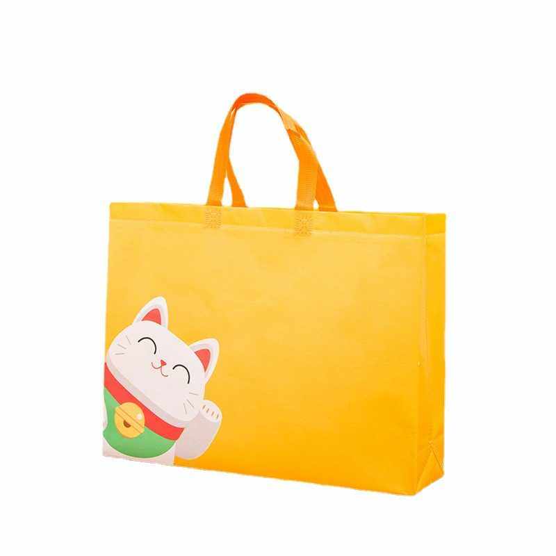 新款直销无纺布手提袋定制logo购物宣传包装袋覆膜环保礼品袋丝印,淘宝优惠券,粉丝福利购,淘宝优惠卷