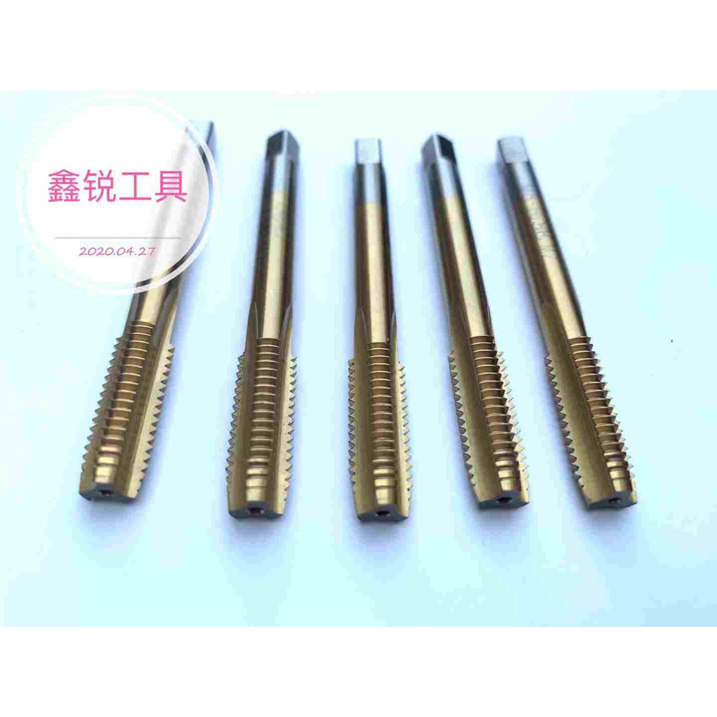 贝诺尔镀钛丝锥钢件专用攻丝机用丝锥先端直槽攻丝m3m4m5m6m8m10 - 图3