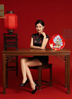 骨质瓷福禄寿三星赏盘摆件