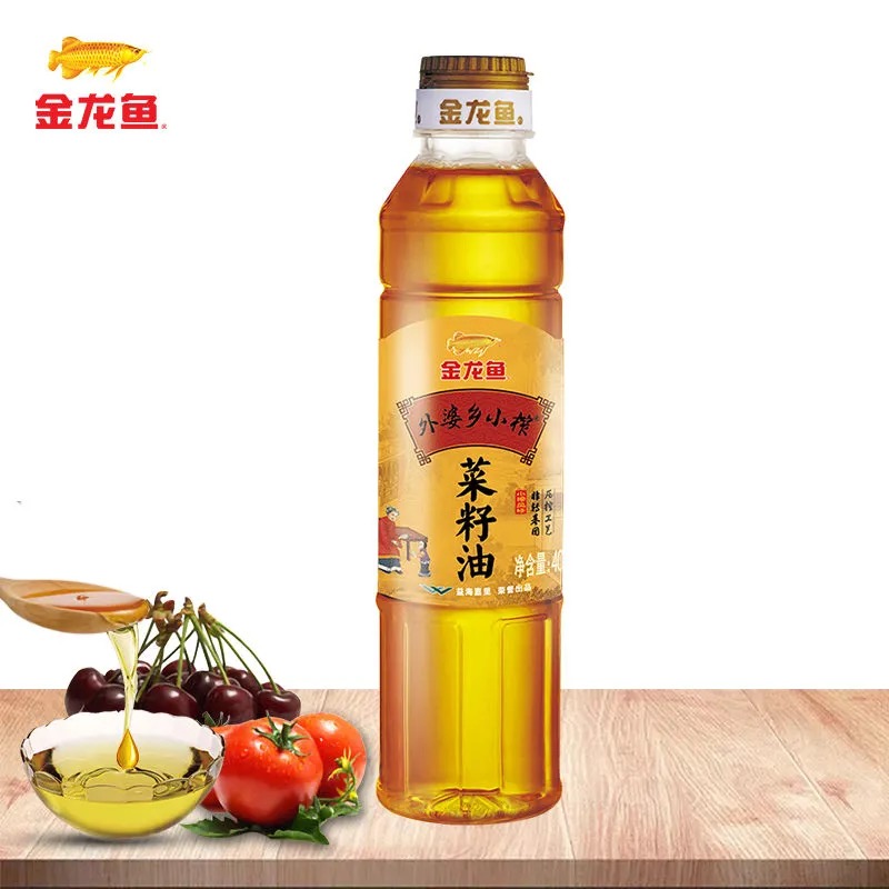 【尝鲜装】金龙鱼外婆乡小榨菜籽油400ml*2小瓶装家用食用油 - 图0