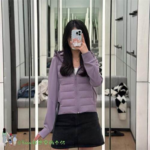 上新~From Down Ad Aroud Jacket羽绒服轻薄修身连帽保暖外套女 - 图3