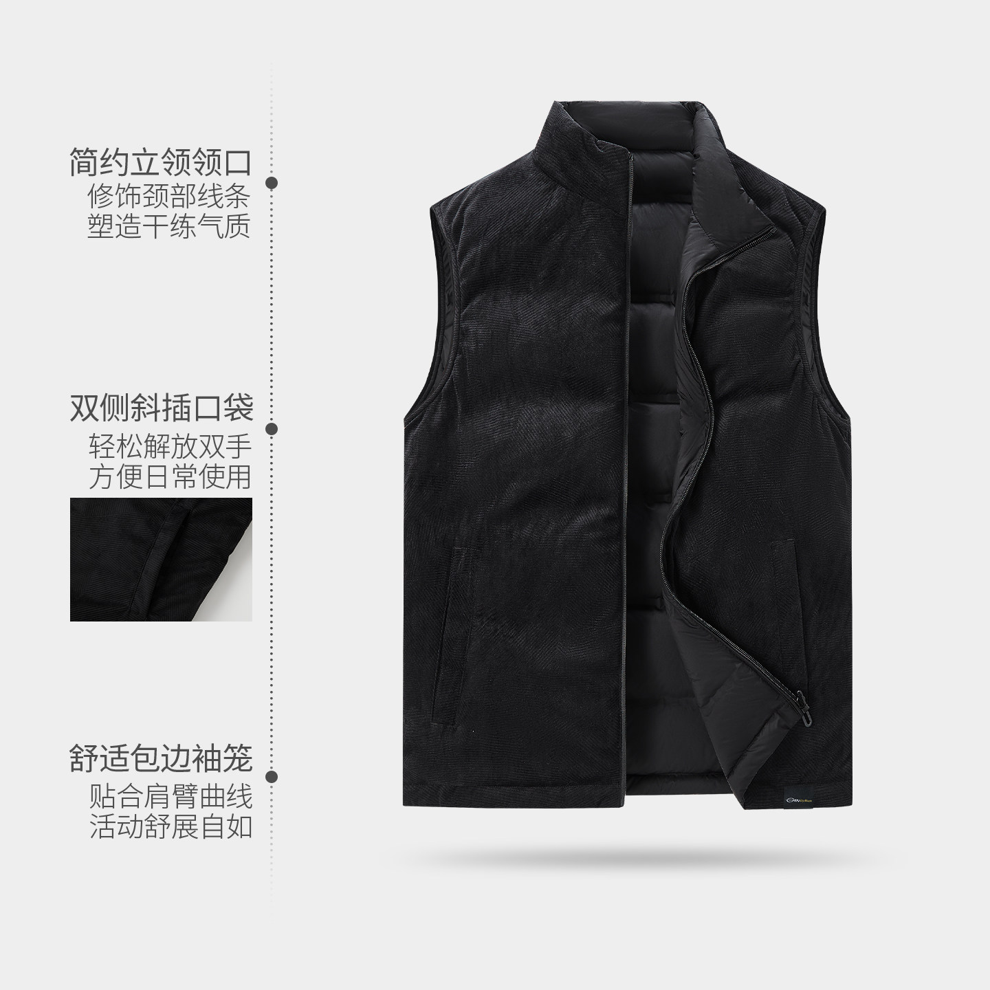 贵人鸟双面穿羽绒马甲男女款冬季2025年立领坎肩男士鸭绒马夹上衣,淘宝优惠券,粉丝福利购,淘宝优惠卷