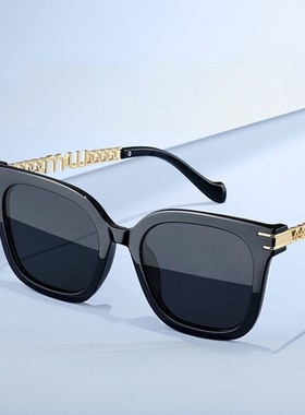时尚太阳镜女粗框素颜神器个性防紫外线遮阳墨镜高级ins太阳眼镜