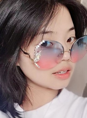 高级感太阳镜防紫外线女蝶形