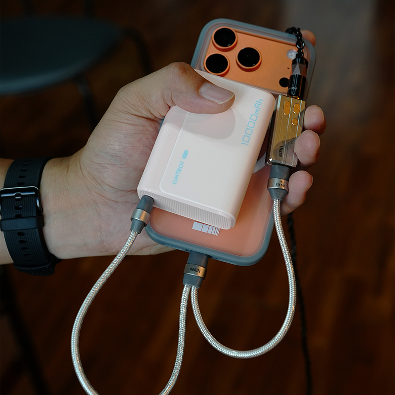 ddHiFi TC05M3 双USB-C插头OTG解码音频信号线带充电二合一TypeC - 图0