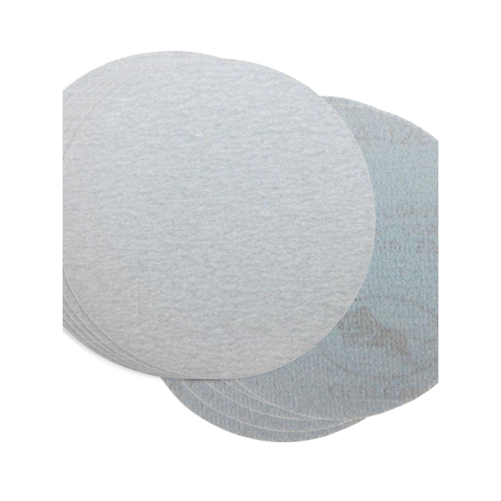 植绒砂纸圆盘白4寸5寸6寸自粘木工打磨抛光气动打磨机砂纸片汽车 - 图3