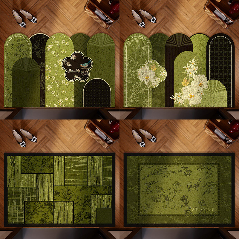 中古风入户地垫异形丝圈入户门地毯法式复古防滑垫大门口进门垫子,淘宝优惠券,粉丝福利购,淘宝优惠卷