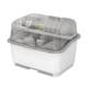Kitchen countertop bowl and chopstick storage box drain drying rack plastic household cupboard double-layer bowl storage box
