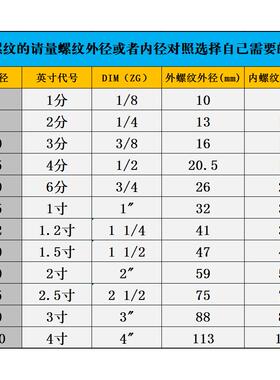 304不锈钢加长双头外丝螺纹钢管内接水管配件4 6分寸延长50MM