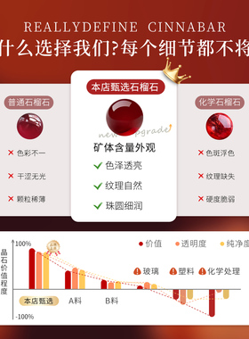 天然石榴石散珠手工diy串珠手串