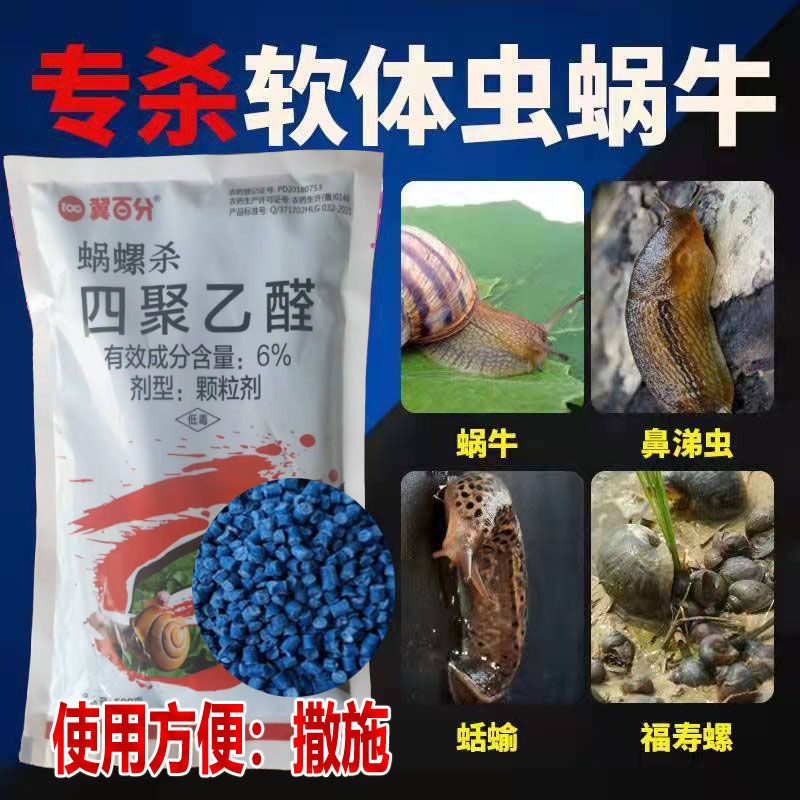 四聚乙醛蜗牛药鼻涕虫杀蜗牛专用农药四聚乙酫颗粒果树菜地杀虫剂 - 图0