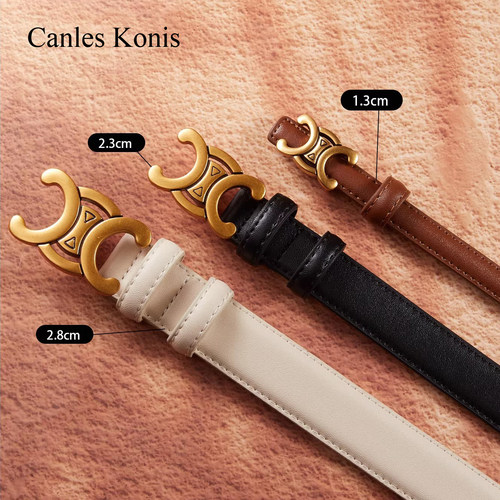 官网小Canles Konis配裙子女装饰小腰带女细皮带女2026新款装饰 - 图3