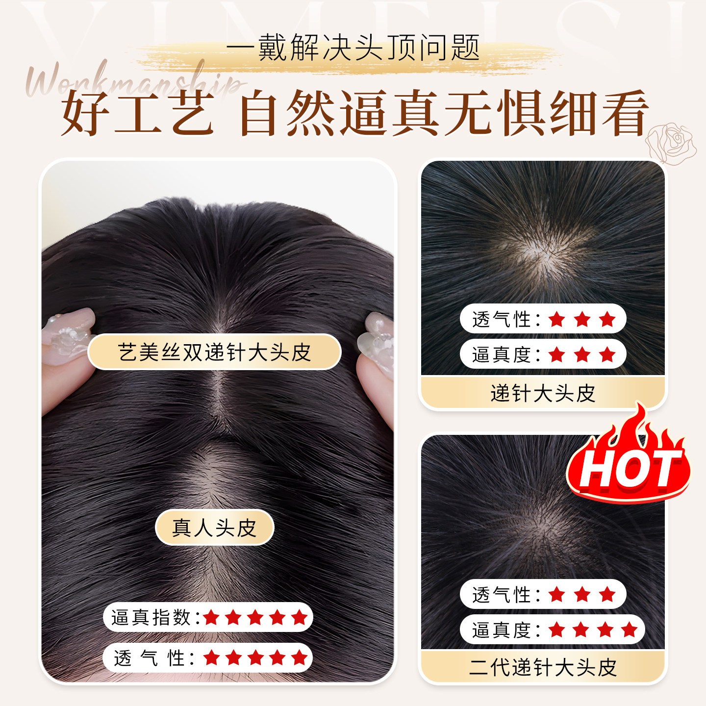 短发假发全头套女真人发丝中老年女妈妈自然真发减龄羊毛卷发