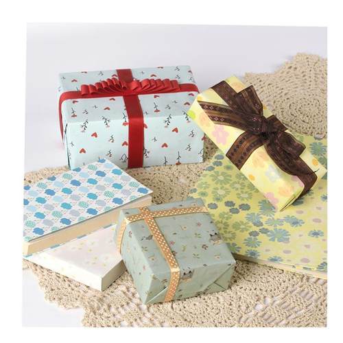 5 pieces gift wrapping paper roll present wrapper礼物包装纸 - 图3