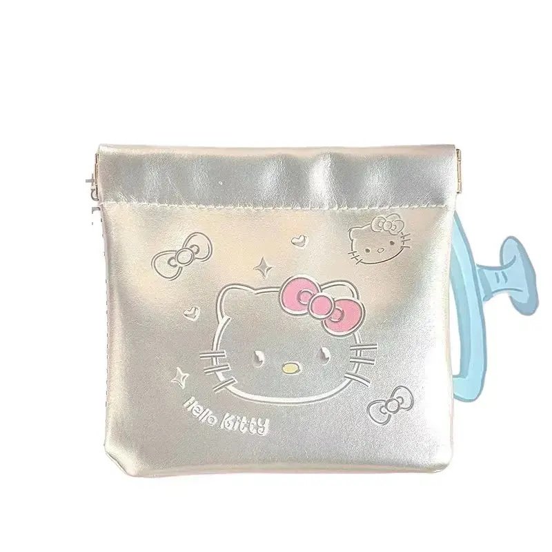 蝴蝶结kt弹片收纳包外出用自动闭合眼镜袋数据线耳机充电器化妆包,淘宝优惠券,粉丝福利购,淘宝优惠卷