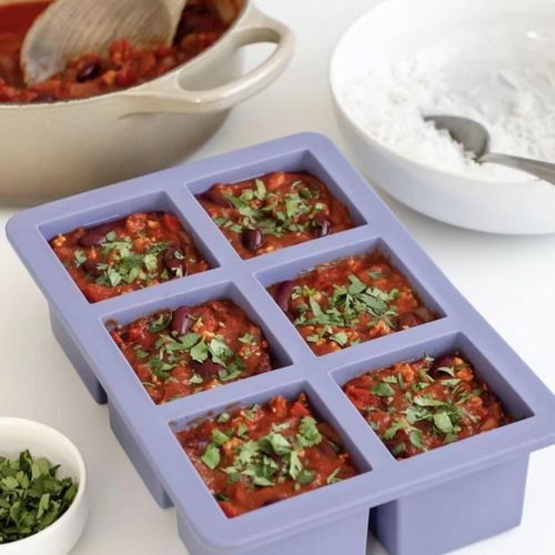 宝宝铂金级硅胶蒸糕 婴儿辅食储藏盒 家庭多功能冰块制冰硅胶模具 - 图2