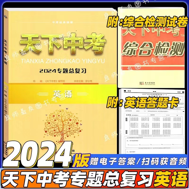 2024天下中考英语武汉中考英语专题总复习初中初三89八九年级英语试题资料中考阅读理解语法专项训练湖北中考英语压轴题词汇手册-图2