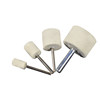 Wool grinding head jade metal polishing artifact grinding head cylindrical conical T-shaped fine mirror polishing wheel 3/6mm handle