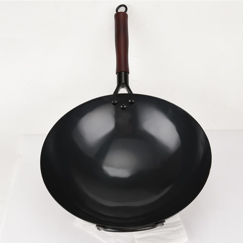 。舌尖上的中国铁锅圆底单把铁锅炒锅无涂层开锅后的铁锅炒锅已开 - 图1