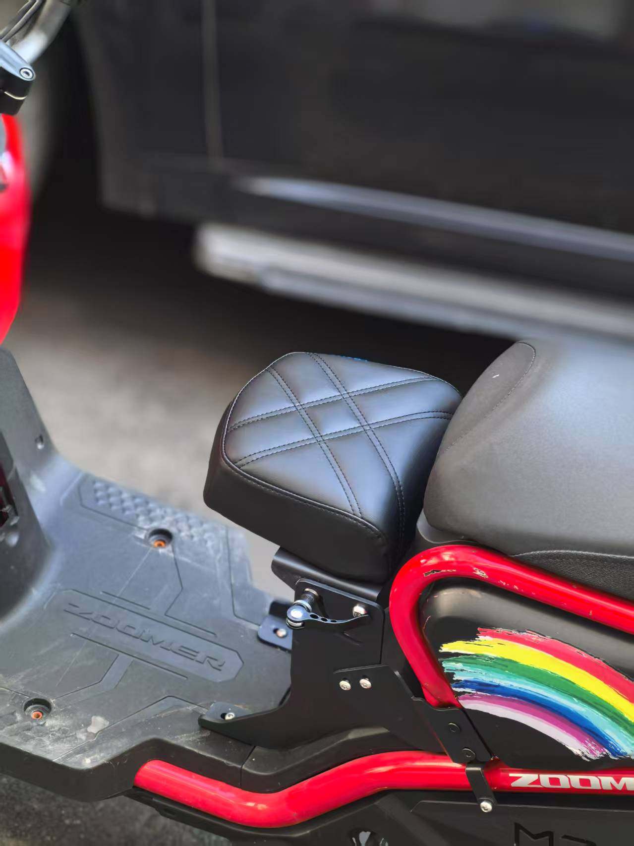 臻盟原创-本田祖玛zoomer折叠儿童座椅短尾尾架靠背加厚后折叠,淘宝优惠券,粉丝福利购,淘宝优惠卷