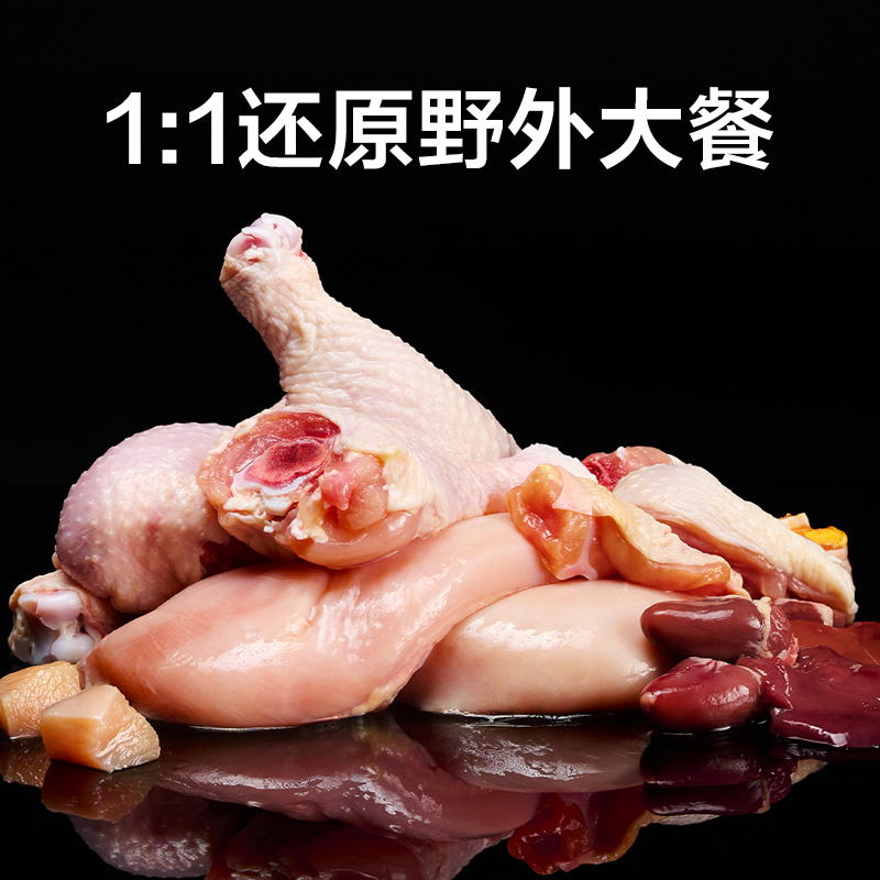 【U先】网易天成冻干生骨肉夹心鲜肉低温烘焙猫粮网易严选50g*5-图2