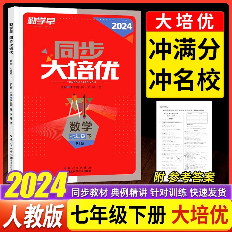 2024版 勤学早大培优七八九年级数学物理上下册 勤学早练名校压轴题初中789年级好好卷数学物理全一册练习题 人教版送参考答案 - 图0