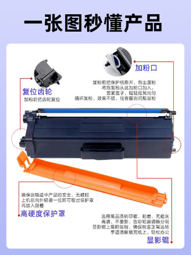 天子印适用光电通mp3100cdn粉盒3100 mp3105cdn 3150光电通打印机3100cdn硒鼓3110 3115 3130墨盒碳粉盒晒鼓 - 图2