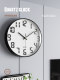 Atmospheric living room clock and wall clock, simple and modern silent hanging clock, wall-mounted fashionable home quartz clock without punching