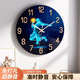 Living room white wall wall clock internet celebrity decorative clock home wall clock art silent quartz clock no punching 2024
