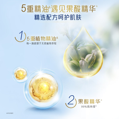 舒肤佳净透泡沫沐浴露红石榴山茶花乌木玫瑰持久留香沐浴乳液男女 - 图3