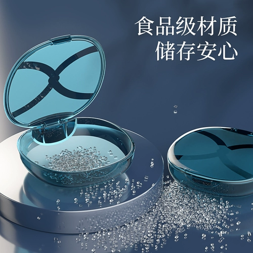 Спонж, кушон, рассыпчатая пудра, большая портативная тара, дышащая коробка для хранения