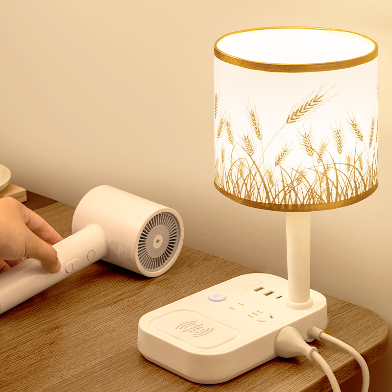 官方正品插座 防雷台灯多功能带USB插座智能插板带无线充LED灯,淘宝优惠券,粉丝福利购,淘宝优惠卷