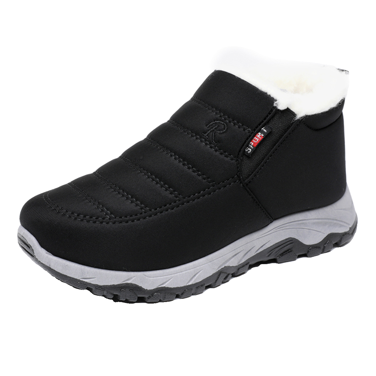 冬季老北京棉鞋加绒加厚防滑保暖一脚蹬中老年爸爸棉靴羊毛雪地靴,淘宝优惠券,粉丝福利购,淘宝优惠卷