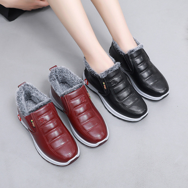 冬季老北京布鞋棉鞋女加绒加厚平底妈妈老人鞋防水防滑保暖雪地靴,淘宝优惠券,粉丝福利购,淘宝优惠卷